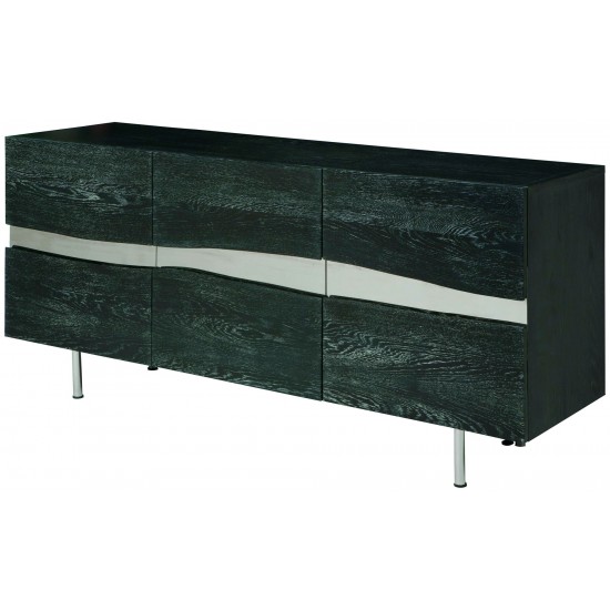 Sorrento Oxidized Grey Wood Sideboard Cabinet