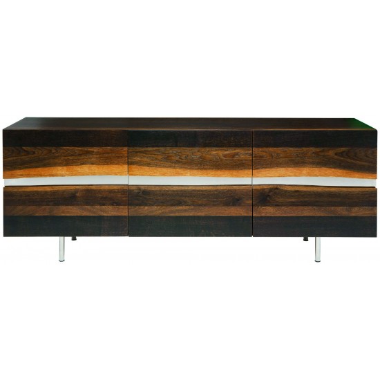Sorrento Seared Wood Sideboard Cabinet, HGSR299