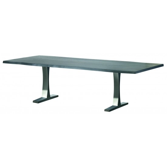 Toulouse Oxidized Grey Wood Dining Table, HGSR323