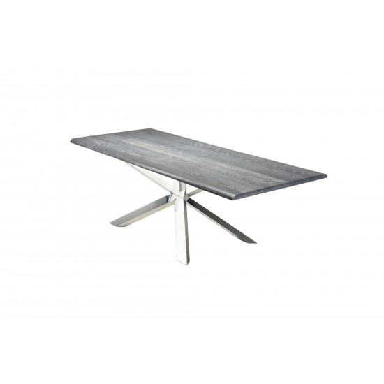 Couture Oxidized Grey Wood Dining Table, HGSR327