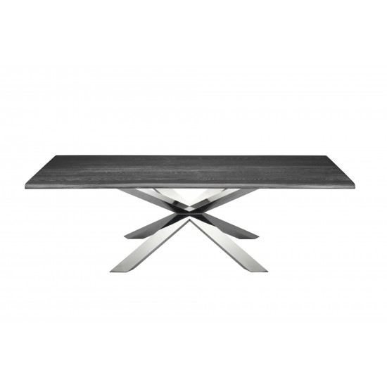 Couture Oxidized Grey Wood Dining Table, HGSR327