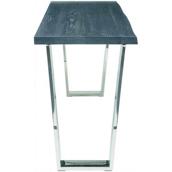 Versailles Oxidized Grey Wood Console Table