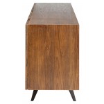 Vega Vertical Seared Wood Sideboard Cabinet