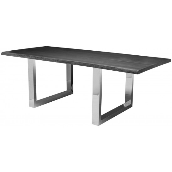 Lyon Oxidized Grey Wood Dining Table, HGSR413