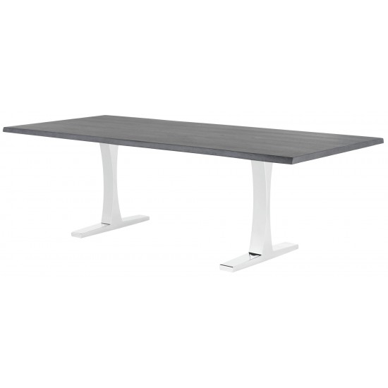 Toulouse Oxidized Grey Wood Dining Table, HGSR421