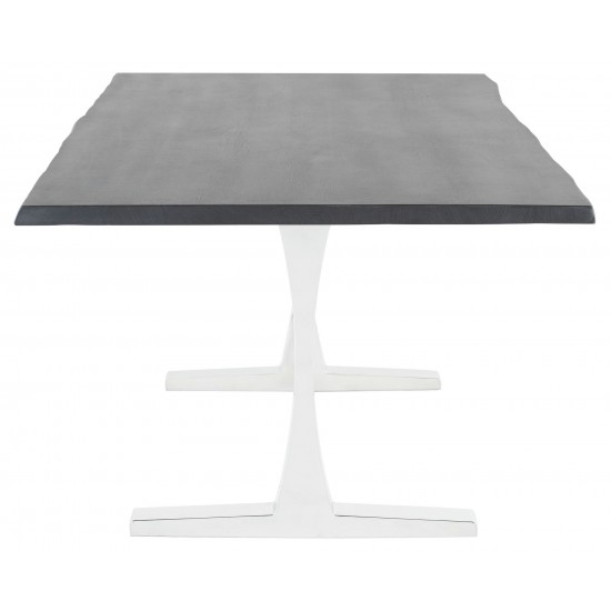Toulouse Oxidized Grey Wood Dining Table, HGSR421