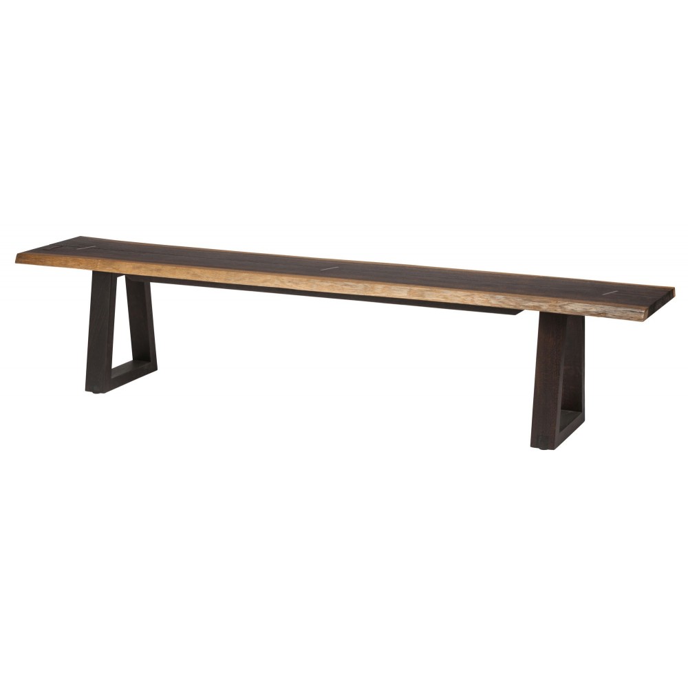 Napa Seared Wood Dining Bench