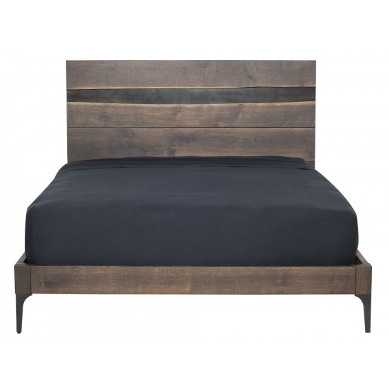 Prana Seared Wood Queen Bed