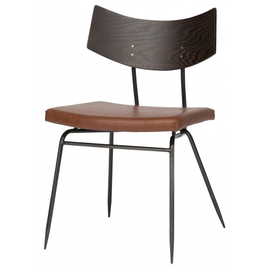 Soli Caramel Leather Dining Chair