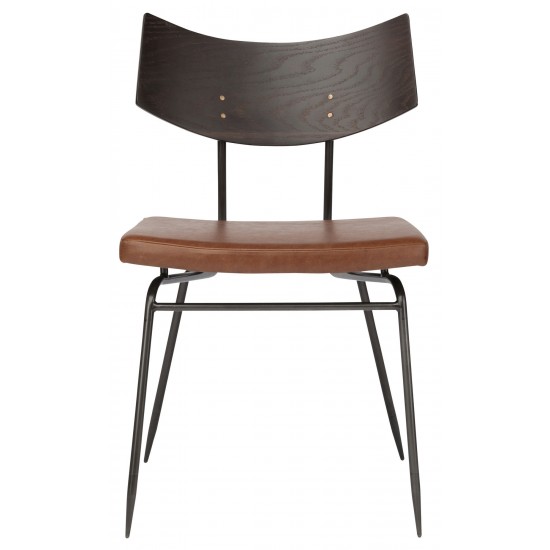 Soli Caramel Leather Dining Chair