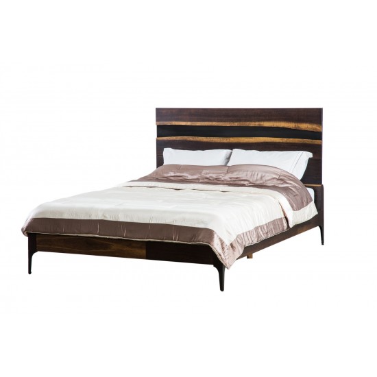 Prana Seared Wood King Bed