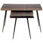 Nexa Seared Wood Side Table