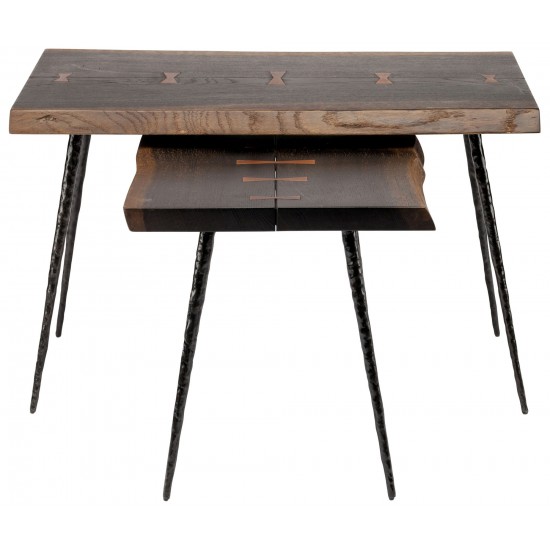 Nexa Seared Wood Side Table