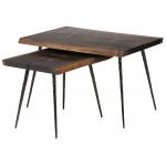 Nexa Seared Wood Side Table