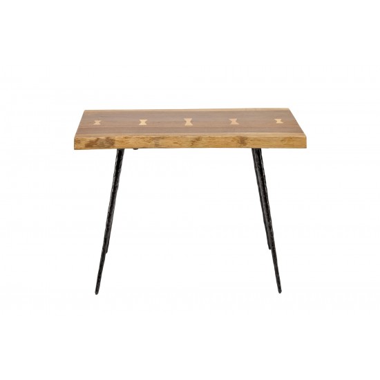 Nexa Smoked Wood Side Table