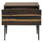 Prana Seared Wood Side Table, HGSR614