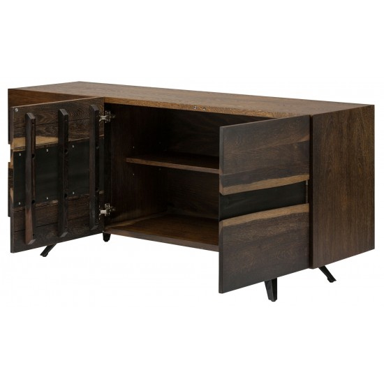 Vega Seared Wood Sideboard Cabinet