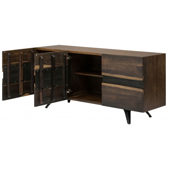 Vega Seared Wood Sideboard Cabinet