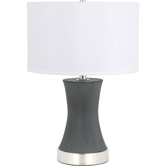 Elegant Decor Knox 1 Light Polised Nickel Table Lamp