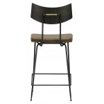 Soli Caramel Leather Counter Stool