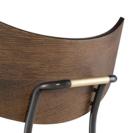 Soli Caramel Leather Counter Stool