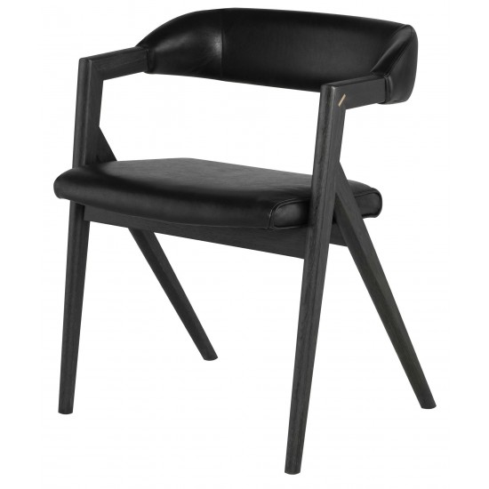 Anita Raven Leather Dining Chair