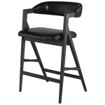 Anita Raven Leather Counter Stool