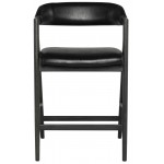 Anita Raven Leather Counter Stool