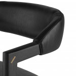 Anita Raven Leather Counter Stool