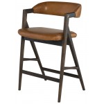 Anita Desert Leather Counter Stool