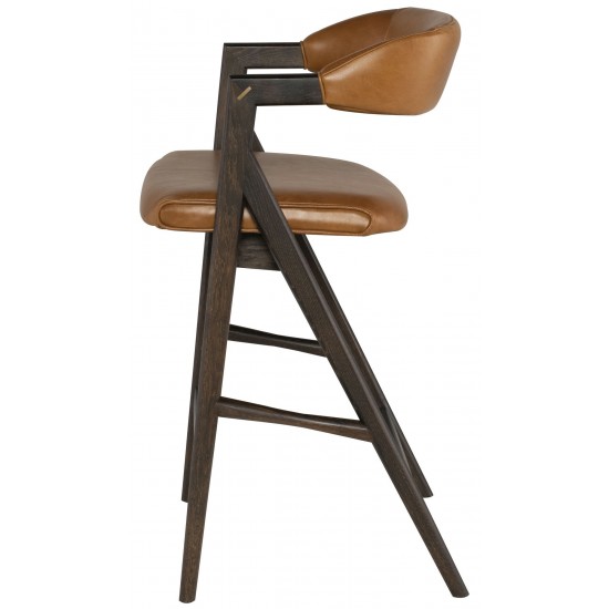 Anita Desert Leather Counter Stool