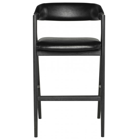 Anita Raven Leather Bar Stool