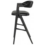 Anita Raven Leather Bar Stool