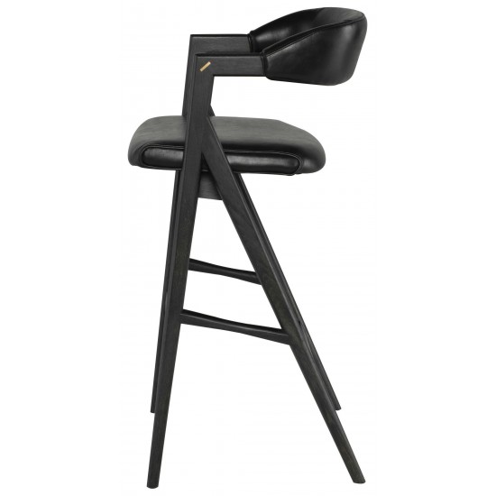 Anita Raven Leather Bar Stool