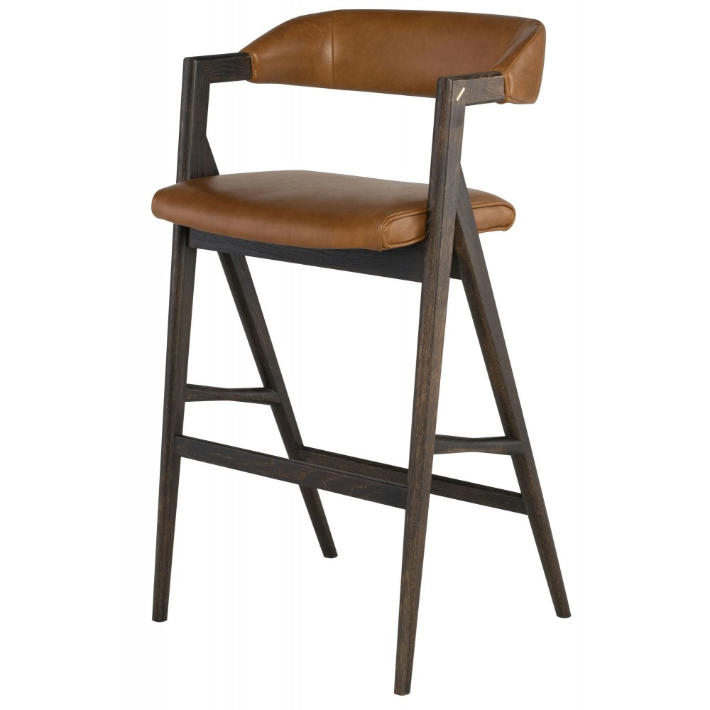 Anita Desert Leather Bar Stool