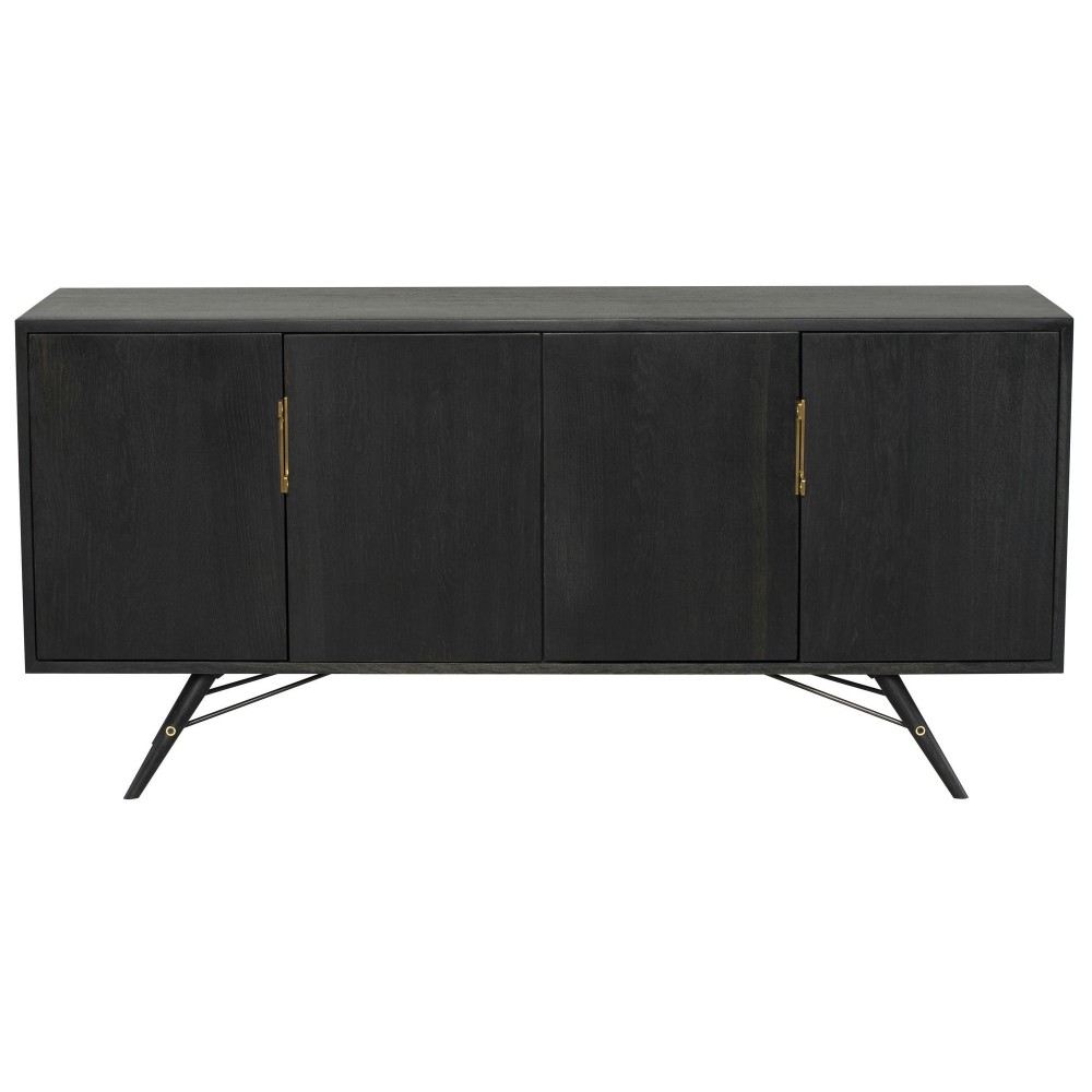 Piper Ebonized Wood Sideboard Cabinet, HGSR748