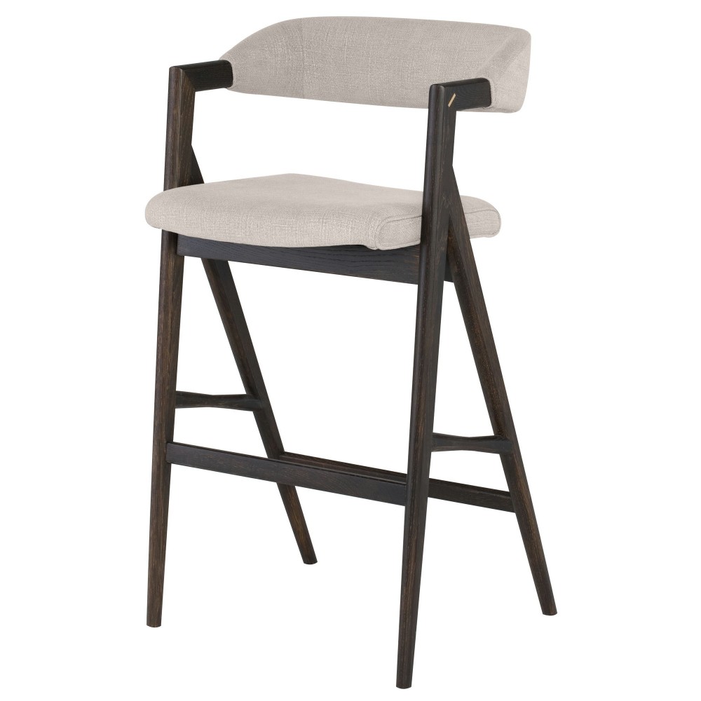 Anita Beige Fabric Bar Stool