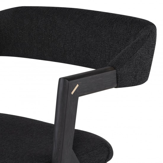 Anita Activated Charcoal Fabric Dining Chair