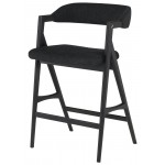 Anita Activated Charcoal Fabric Counter Stool