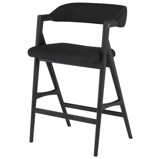 Anita Activated Charcoal Fabric Counter Stool