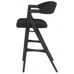 Anita Activated Charcoal Fabric Counter Stool