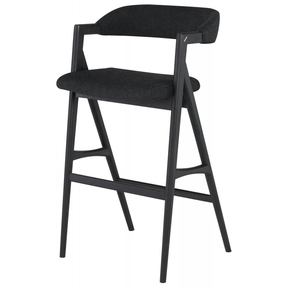 Anita Activated Charcoal Fabric Bar Stool