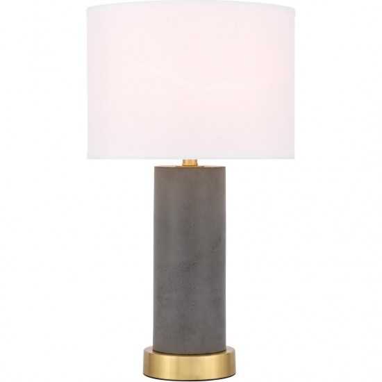 Elegant Decor Chronicle 1 Light Brass Table Lamp