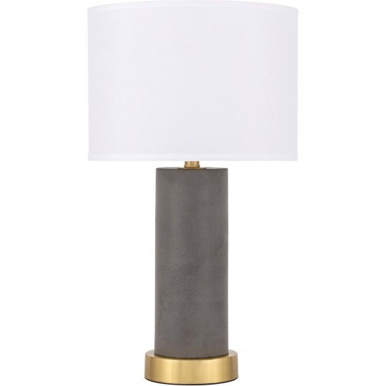 Elegant Decor Chronicle 1 Light Brass Table Lamp