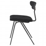Giada Activated Charcoal Fabric Dining Chair