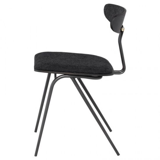 Giada Activated Charcoal Fabric Dining Chair