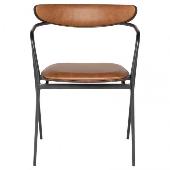 Gianni Desert Leather Dining Chair