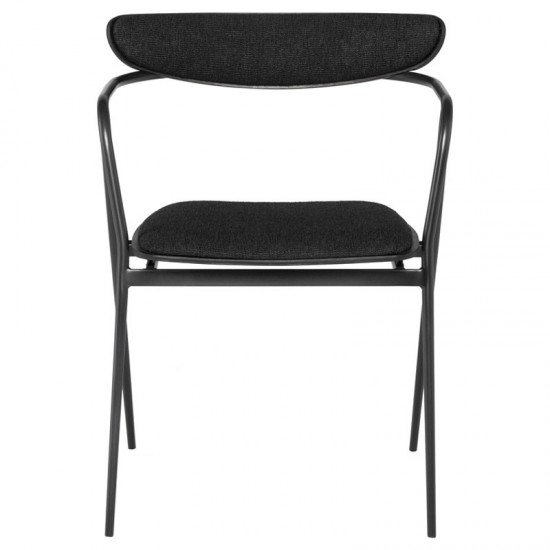 Gianni Activated Charcoal Fabric Dining Chair