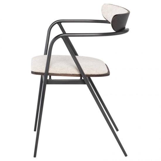Gianni Shell Fabric Dining Chair