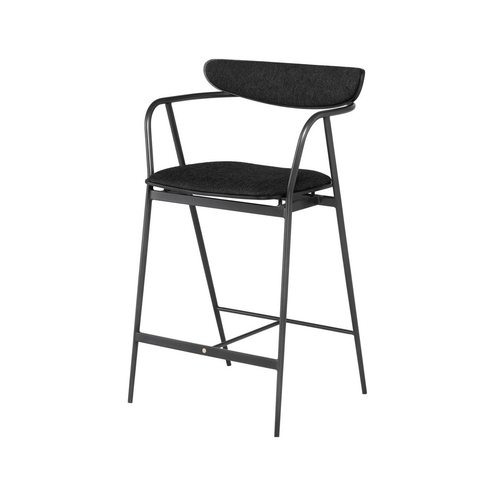 Gianni Activated Charcoal Fabric Counter Stool